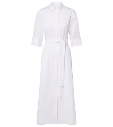 Max Mara Cognac cotton-blend midi dress | Thumbnail 1
