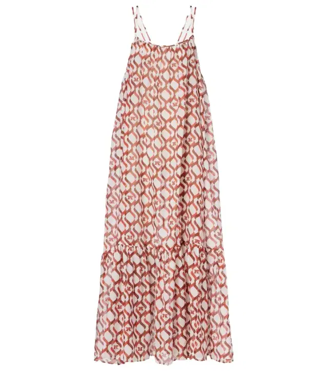 Max Mara Alisso printed cotton and silk midi dress