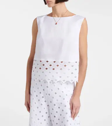 Max Mara Maggio cotton-blend top | Thumbnail 3