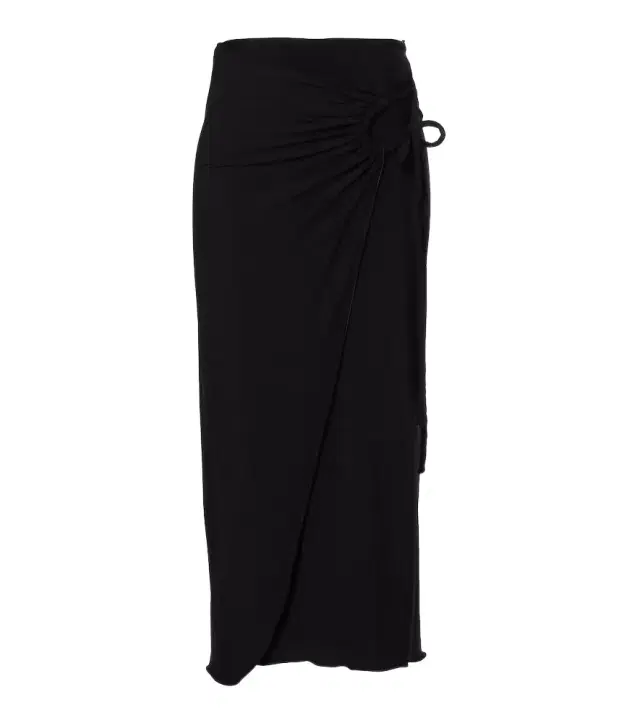 Jersey wrap skirt