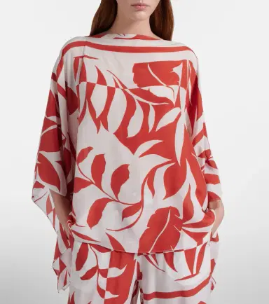 Max Mara Tambuto printed silk blouse | Thumbnail 3