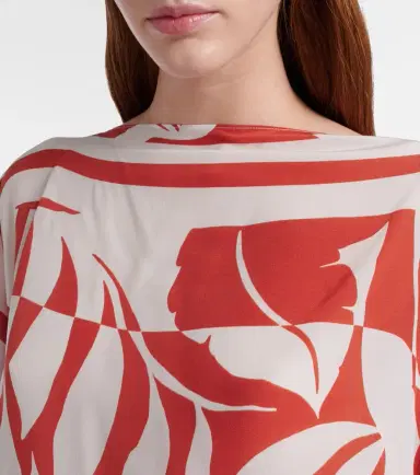Max Mara Tambuto printed silk blouse | Thumbnail 4