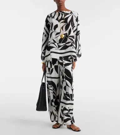 Max Mara Ambuto printed silk blouse | Thumbnail 2