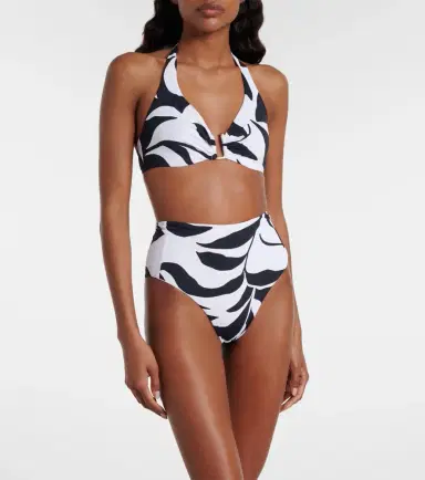 Max Mara Avena floral halterneck bikini top | Thumbnail 4 Max Mara Avena floral halterneck bikini top | Thumbnail 4