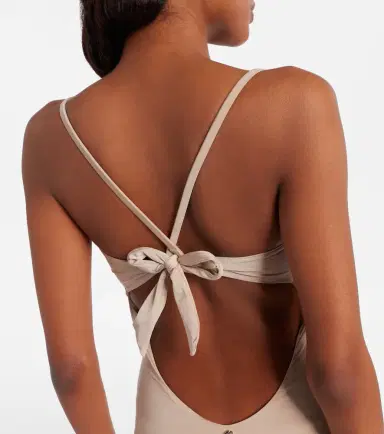 Max Mara Curva ruched halterneck swimsuit | Thumbnail 3 Max Mara Curva ruched halterneck swimsuit | Thumbnail 3
