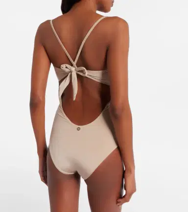 Max Mara Curva ruched halterneck swimsuit | Thumbnail 5 Max Mara Curva ruched halterneck swimsuit | Thumbnail 5