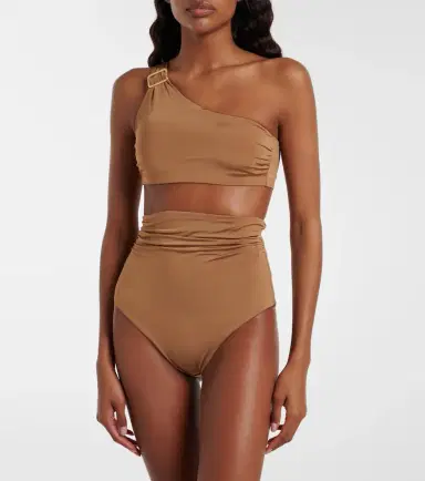 Max Mara Salli draped high-rise bikini bottoms | Thumbnail 2