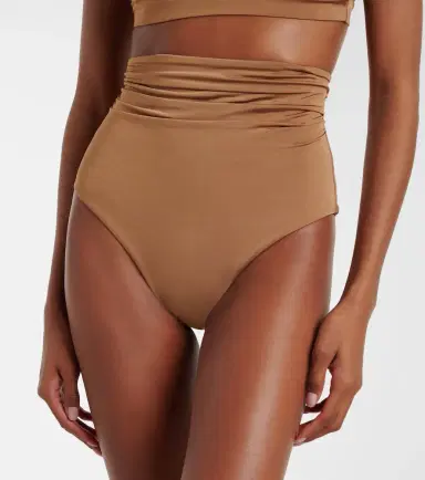 Max Mara Salli draped high-rise bikini bottoms | Thumbnail 4