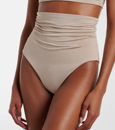 Max Mara Salli draped high-rise bikini bottoms | Thumbnail 2