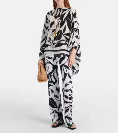 Max Mara Abate printed wide-leg pants | Thumbnail 4