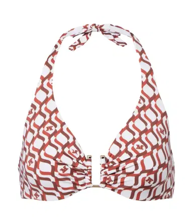 Max Mara Avena printed halterneck bikini top | Thumbnail 1