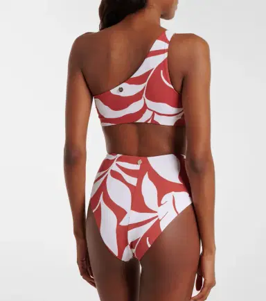 Max Mara Argenta printed one-shoulder bikini top | Thumbnail 2