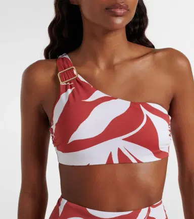 Max Mara Argenta printed one-shoulder bikini top | Thumbnail 4