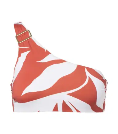 Max Mara Argenta printed one-shoulder bikini top | Thumbnail 1