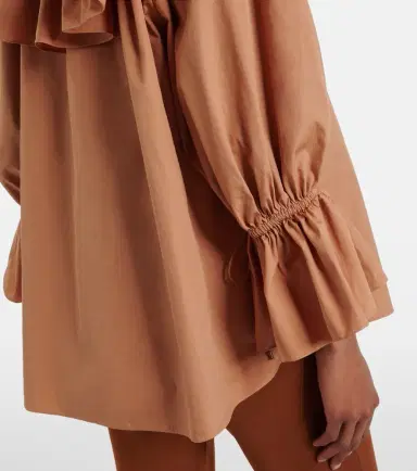 Chloé Chloé Ruffled cotton poplin blouse | Thumbnail 6