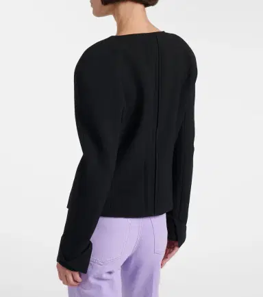 Chloé Chloé Virgin wool crêpe cardigan | Thumbnail 6 Chloé Chloé Virgin wool crêpe cardigan | Thumbnail 6