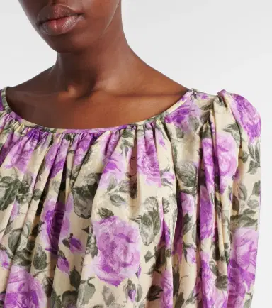 Chloé Chloé Printed silk top | Thumbnail 4