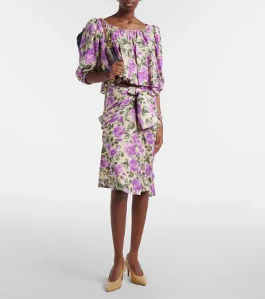 Chloé Chloé Printed silk top | Thumbnail 6
