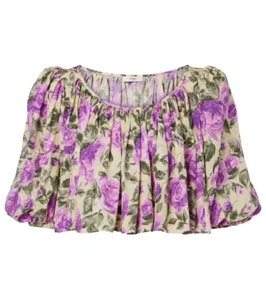 Chloé Chloé Printed silk top | Thumbnail 1
