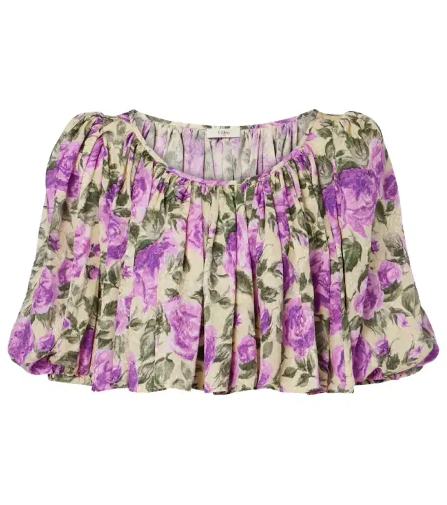 Chloe Chloé Printed silk top