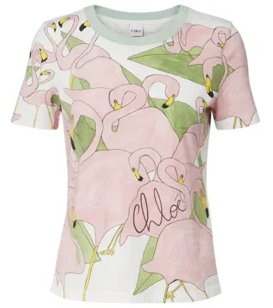 Chloé Chloé Printed cotton jersey T-shirt | Thumbnail 1