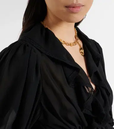 Chloé Chloé Ruffled silk blouse | Thumbnail 4 Chloé Chloé Ruffled silk blouse | Thumbnail 4