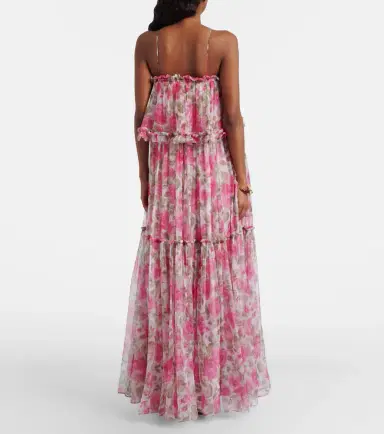 Chloé Chloé Floral silk georgette maxi dress | Thumbnail 5 Chloé Chloé Floral silk georgette maxi dress | Thumbnail 5