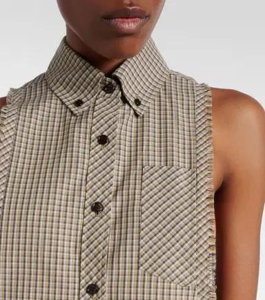 Versace Checked cotton shirt | Thumbnail 2