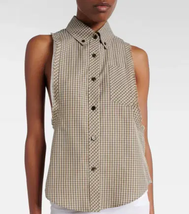 Versace Checked cotton shirt | Thumbnail 4