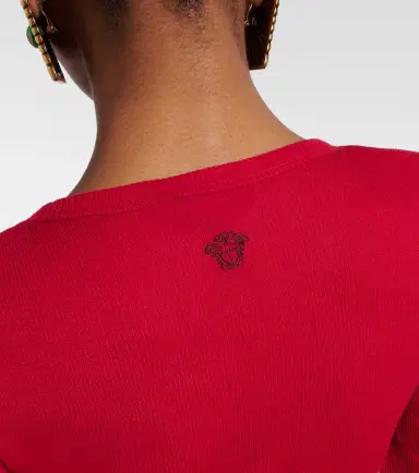 Versace Medusa virgin wool T-shirt | Thumbnail 3
