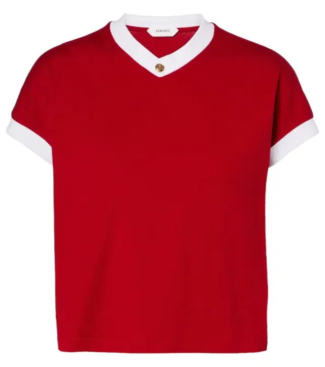 Medusa cotton-blend jersey T-shirt