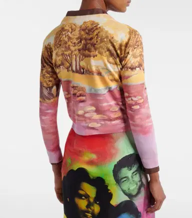 Versace Printed silk cardigan | Thumbnail 3