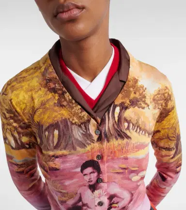 Versace Printed silk cardigan | Thumbnail 4
