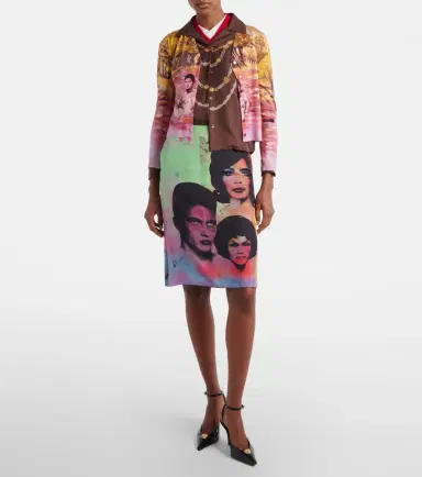 Versace Printed silk cardigan | Thumbnail 5