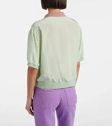 Versace Cropped silk poplin shirt | Thumbnail 2 Versace Cropped silk poplin shirt | Thumbnail 2