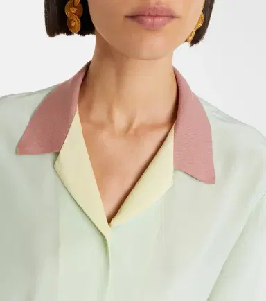 Versace Cropped silk poplin shirt | Thumbnail 4 Versace Cropped silk poplin shirt | Thumbnail 4