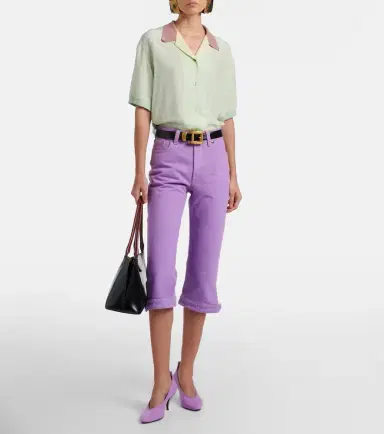 Versace Cropped silk poplin shirt | Thumbnail 7 Versace Cropped silk poplin shirt | Thumbnail 7