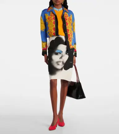 Versace Printed silk twill shirt | Thumbnail 5