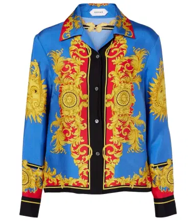 Versace Printed silk twill shirt | Thumbnail 1