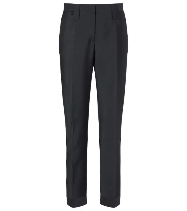 Versace Wool and mohair tapered pants