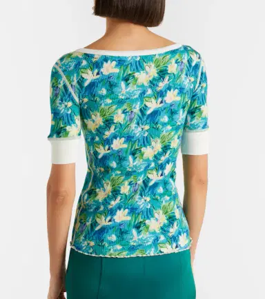 Chloé Chloé Floral cotton-blend bowling shirt | Thumbnail 2 Chloé Chloé Floral cotton-blend bowling shirt | Thumbnail 2