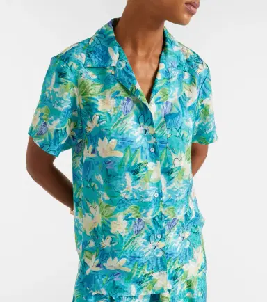 Chloé Chloé Floral cotton-blend bowling shirt | Thumbnail 5 Chloé Chloé Floral cotton-blend bowling shirt | Thumbnail 5