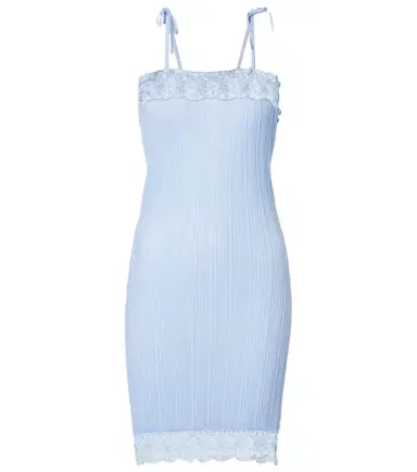 Chloé Chloé Lace-trimmed wool slip dress | Thumbnail 1