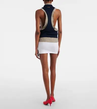 Versace Cotton-blend jersey minidress | Thumbnail 3 Versace Cotton-blend jersey minidress | Thumbnail 3