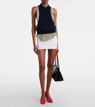 Versace Cotton-blend jersey minidress | Thumbnail 5 Versace Cotton-blend jersey minidress | Thumbnail 5