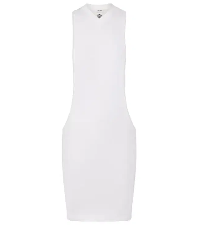 Versace Cotton-blend jersey minidress