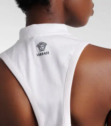 Versace Cotton-blend jersey tank top | Thumbnail 3