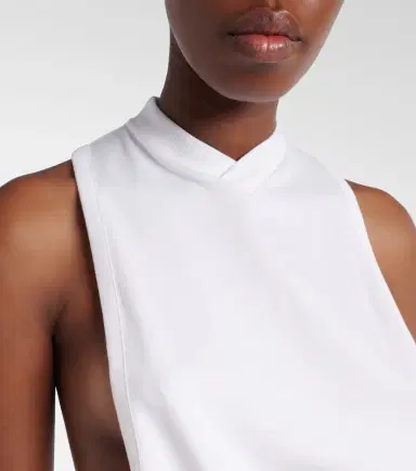 Versace Cotton-blend jersey tank top | Thumbnail 4