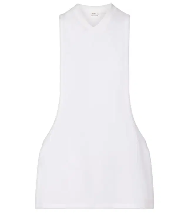 Versace Cotton-blend jersey tank top