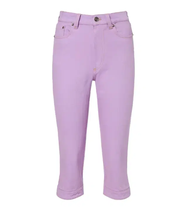 Versace High-rise capri jeans